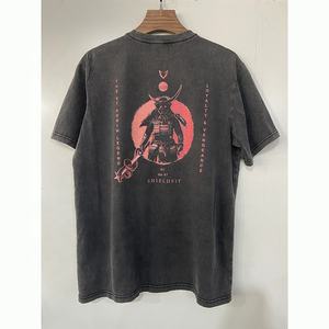 <strong>Clothing</strong> <strong>Manufacturers</strong> Heavy Cotton Custom Digital Print Anime Graphic Acid Washed Oversized T-shirt for Men - Product Image 4