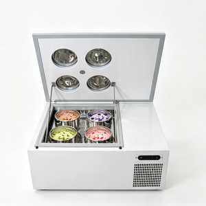 Vitrina refrigerada Kolice de sobremesa con 4 bandejas para gelato Pozzetti, exhibidor de helados, gabinete de refrigeración y congelación. - Product Image 3