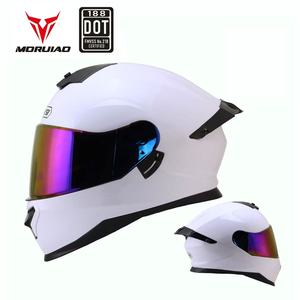 Casco Integrale per Moto Approvato DOT in Materiale ABS, Casco da Motocross con Fodera Traspirante per Lunghi Viaggi - Product Image 2