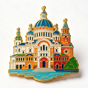 Espada de Murciélago Esmaltada Personalizada de 5mm para Placa de Plata Estampada con Esmalte Negro Duro, Insignia de Recuerdo y Colección - Product Image 1