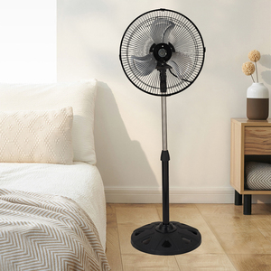 Wholesale 18-Inch Industrial <strong>Metal</strong> Pedestal <strong>Fan</strong> 55W 3-Speed Cooling Air Stand with 3 Blades for Outdoor Hotel Use US Plug Type - Product Image 4
