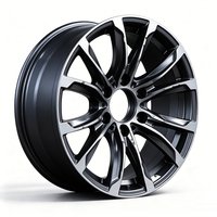 Nuevas Llantas de Aleación Cóncavas Negras Brillantes de 20 Pulgadas OEM ODM para Hilux Fortuner Prado D-MAX Mu-X L200 Pajero Navara Terra BT-50 Pickup