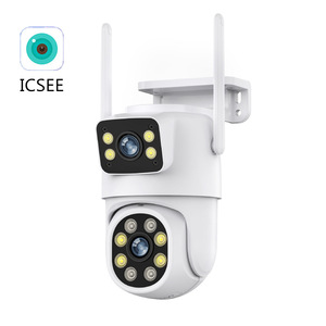 ICSEE 6MP Dual <b>Camera</b> WiFi PTZ Security <b>Camera</b> with <b>Night</b> Vision and Two Way Audio for Outdoor Use - Product Image 1