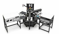 Presse à chaud pneumatique six postes pour transfert thermique sur T-shirts, plateau 16x20 pouces (40x50cm), machine carrousel automatique 220V/380V pour vêtements