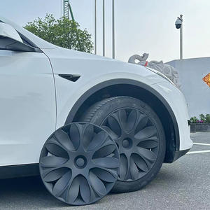 Venta al por mayor nuevo modelo Y 19 pulgadas cubierta de rueda de coche ABS cubiertas de llanta tapacubos de rueda <span class=keywords><strong>para</strong></span> Tesla - Product Image 2