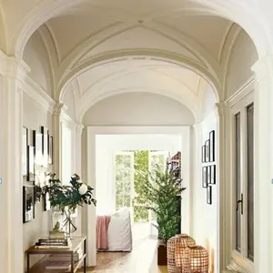 Double Barrel Ceiling Decoration French Style Corridor Gypsum Ceiling Dome