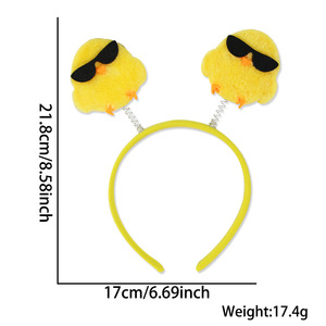 Bandeau d'oeufs de poulet de lapin de pâques pour accessoires photo Costume accessoire de cheveux fête faveur fournitures printemps cadeau de pâques - Product Image 6