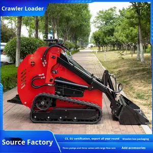 घरेलू बागानों के लिए साल भर के निर्यात छोटे डीजल इंजन क्रॉलर स्किड स्टीड लोडर - Product Image 3