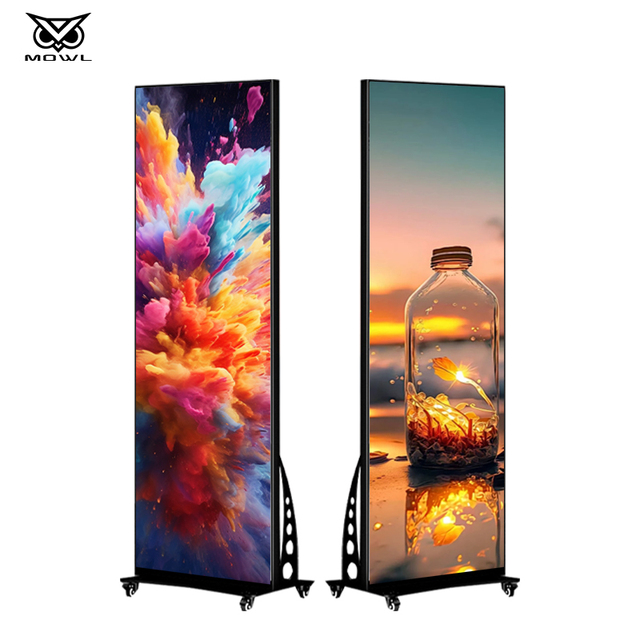 Movable Indoor 640x1920mm P2.5 P2 P1.86 LED Poster Display Screen for Event Show Store Business Advertising