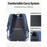 Sac à dos pour ordinateur portable de bureau urbain, imperméable, en tissu Oxford, avec bretelles rembourrées confortables, fermeture sécurisée par mot de passe, 27L, pour les affaires