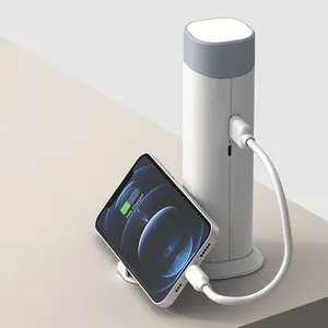 2023 Multifunktion ale versenkbare und wiederauf ladbare mit mobilen Power Bank Nachtlicht tragbare Tisch lampe LED-Leuchten