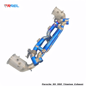 Système d'échappement de course en titane Catback avec downpipe, directement de l'usine, pour <span class=keywords><strong>Porsche</strong></span> 911 992 Carrera <span class=keywords><strong>Targa</strong></span> 4/S/<span class=keywords><strong>4S</strong></span> 3.0TT 2019+ - Product Image 2