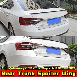 สปอยเลอร์หลังคาท้ายรถ สปอยเลอร์หลังคา ปีกหลังคา ใช้ได้กับรถยนต์ Volkswagen Skoda Superb ปี 2017-2023 ชุดแต่งรถยนต์ อุปกรณ์ตกแต่งรถยนต์ - Product Image 4