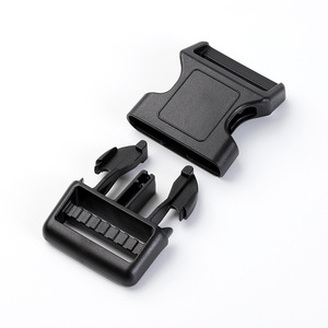Plastic Side Release Buckle 38mm Black Durable For Bags <b>Webbing</b> Strap Accessories - Product Image 1