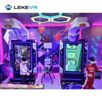 Parque de atracciones LEKE VR todo en uno Arcade Space Walk Platform Simulator Zombie Gaming Center Machine