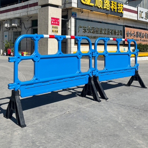 Barrera de Plástico HDPE Moldeada por Soplado 1350A, Barrera de Seguridad de Plástico para Control de Multitudes con Panel Publicitario - Product Image 6