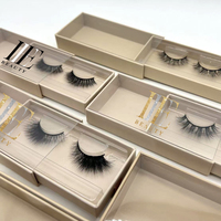 Cils en vison 3D en marque privée, vente en gros, fourrure de vison véritable, fournisseur de cils en vison 3D avec emballage privé