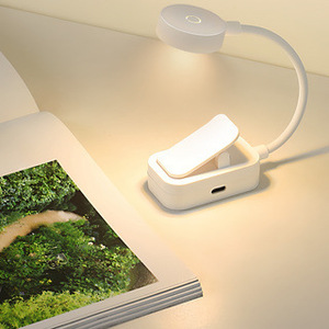 Mini Book <b>Light</b> Led Touch Control Us <b>Plug</b> White Portable Reading Lamp For Student Dorm Study Bedside Desk Use - Product Image 4