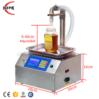 Machine de remplissage semi-automatique à commande numérique HZPK pour miel, sauce piquante, chocolat, 100 ml à 5000 ml, pompe à engrenages, haute viscosité
