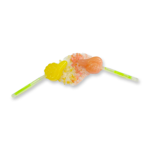 थोक अनुकूलन फल स्वाद फ्लोरोसेंट अंगूठे लोलिपोस के साथ बच्चों के लिए हार्ड कैंडी मीठा खट्टा - Product Image 5