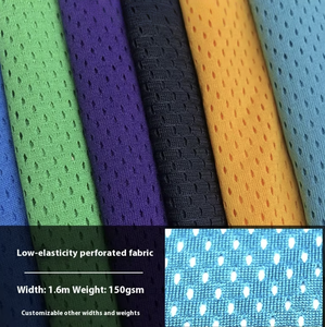 现货75d 150克低弹性网眼面料100% 涤纶透气快干运动服装吸湿 - Product Image 2