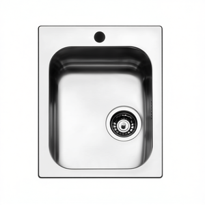 Fregadero Empotrado de Acero Cepillado 42x50 cm, Fregadero de Cocina de un Solo Tazón - Product Image 2