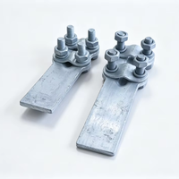 Pince à quatre boulons à rainures parallèles en aluminium YX pour connexion de câbles électriques, pince PG