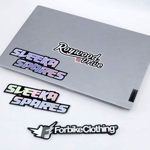 Custom Rainbow Film <b>Vinyl</b> Logo Laser Die <b>Cut</b> Sticker Fancy Design Attractive Printing Adhesive Waterproof Holographic Sticker - Product Image 6