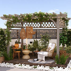 Estructuras <span class=keywords><strong>de</strong></span> Jardín, Techo <span class=keywords><strong>de</strong></span> Terraza, Madera Anticorrosión, Malla para Viñedos, Estructura <span class=keywords><strong>de</strong></span> Escalada para Jardín Exterior, Soporte para Flores, Parasol para Balcón - Product Image 2