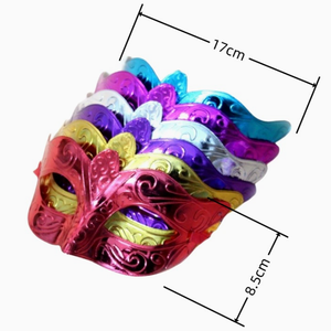 Correa ajustable ligero PVC media <span class=keywords><strong>cara</strong></span> <span class=keywords><strong>Halloween</strong></span> Cosplay máscara plástico galvanizado 6 colores <span class=keywords><strong>para</strong></span> fiestas de cumpleaños Año Nuevo - Product Image 1