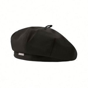 Women's Polyester Painter <b>Beret</b> Korean Retro Men and Women Elegant Solid Color Casual Business Cycling Beach Promotion Gift - Product Image 1