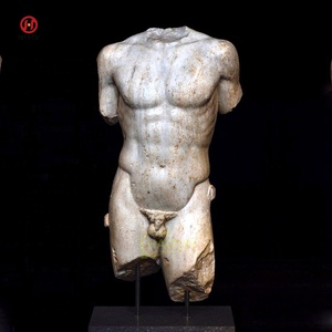 <span class=keywords><strong>Escultura</strong></span> <span class=keywords><strong>de</strong></span> <span class=keywords><strong>Torso</strong></span> <span class=keywords><strong>de</strong></span> Mármol Desnudo Griego Antiguo <span class=keywords><strong>de</strong></span> Tamaño Real - Product Image 2