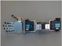 Humanoid bipedal robot arm/3 degrees of freedom/with 5 fingers assembled and shipped metal palm finger arm