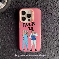 Coque de téléphone rigide en PC, tendance, fine et protectrice pour iPhone 7 8 XR XS 11 12 13 14 Mini 15 16 Plus 17 Pro Max Fundas