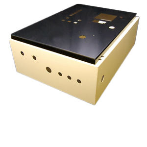 กรอบโลหะทองเหลืองพื้นผิวสีดำ OEM ขาตั้งแท็บเล็ต CNC สร้างโปรแกรมด้วยการตัดด้วยเลเซอร์เคลือบคุณภาพเต็มรูปแบบ - Product Image 1