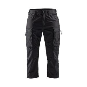 BLAKLADER - 712918459900C34 Pantalones piratas de servicio para mujer con estiramiento Black - EAN 7330509816202 PANTALONES DE TRABAJO PANTALONES CORTOS DE TRABAJO - Product Image 1