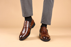 Da uomo in pelle italiana stile Oxford Soft top Office con punta in maglia felpata suola Business Casual uso ufficiale <span class=keywords><strong>scarpe</strong></span> eleganti - Product Image 3