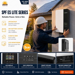 Onduleur solaire hors réseau 3,5 kW 5 kW <span class=keywords><strong>Growatt</strong></span> <span class=keywords><strong>SPF</strong></span> 3500 <span class=keywords><strong>ES</strong></span> Lite 48 V MPPT à onde sinusoïdale pure pour l'alimentation de secours domestique - Product Image 3