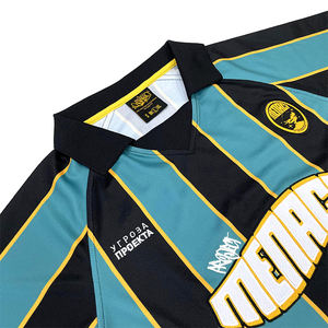 Camiseta de fútbol a rayas personalizada sublimación ropa de fútbol Retro para entrenamiento de Club camiseta de fútbol callejero - Product Image 4