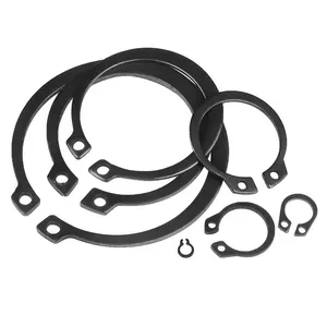 Factory direct sales black DIN471 outer ring shaft Back-up ring shaft Stainless steel shaft circlip