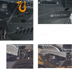 Parachoques Delantero de Acero <span class=keywords><strong>Armando</strong></span> para Hilux Revo 2015-2020, Accesorios 4X4 con Luz LED, Soporte para Cabrestante - Product Image 2