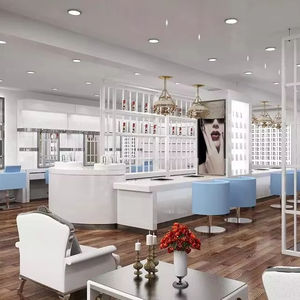 <span class=keywords><strong>M2</strong></span> Display White Style Beauty <span class=keywords><strong>Hair</strong></span> Salon <span class=keywords><strong>Design</strong></span> Soporte de exhibición Gabinete y estante Showcase para tienda de corte de pelo - Product Image 3