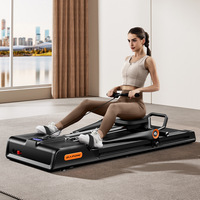 Quatre-en-un intérieur pliable multifonctionnel équipement d'entraînement tapis roulant rameur centrale électrique Fitness-pour