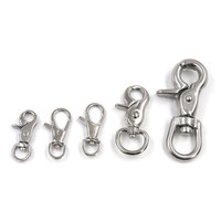 Fermoir chromé doré pince à homard noir plongée argent déclencheur Zee Dog Zinc 4 "en-tête titane Parachute métal pivotant mousqueton