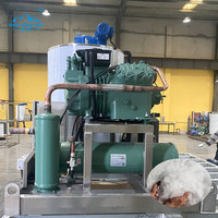 Industriële roestvrijstalen schijfijsmachine met waterkoelsysteem voor het bewaren van vis en andere waterproducten