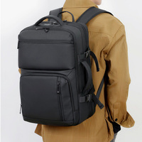 Ransel Laptop Ergonomis Tahan Air dan Awet dengan Port Pengisian Daya USB Desain Minimalis Lapisan Poliester Tali Pengikat Bagasi
