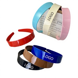 Custom Logo Wide Personalized Acetate Hairband for Women Girls Stylish Hair Accessories Acetate <strong>Headband</strong> - Product Image 3
