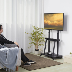 Mobile <strong>TV</strong> Stand on Wheels Heavy Duty <strong>TV</strong> <strong>Trolley</strong> for 32-80 Inch LCD LED - Product Image 5