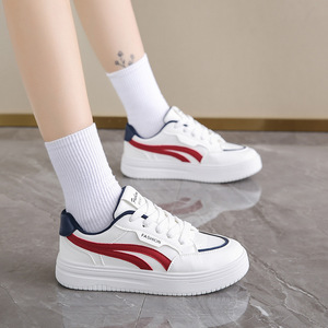 2026 Women's Spring Autumn Winter Loafers Pu Sports <b>Shoes</b> Breathable Waterproof <b>Height</b> <b>Increasing</b> Anti-Slip Thick Soled Lace-up - Product Image 3