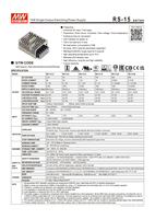 Alimentation en métal RS-15-12 - 12V 1.3A 15W MeanWell SMPS